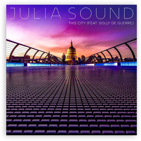 Julia Sound: This City feat. Dolly de Guerre (Boomsmack Records)<br />Lin Gardiner - Co-Writer, Producer, Mixer<br /><a href="https://open.spotify.com/album/7jUqpMf54glObOG3EcW3el?si=p9JjSFChTmWK9xtjAyYZ_w" target="_blank" rel="noopener noreferrer">Listen Here</a>